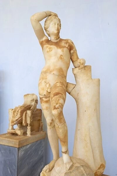 Statue, Archaeological Museum, Delos, UNESCO World Heritage Site, Cyclades Islands