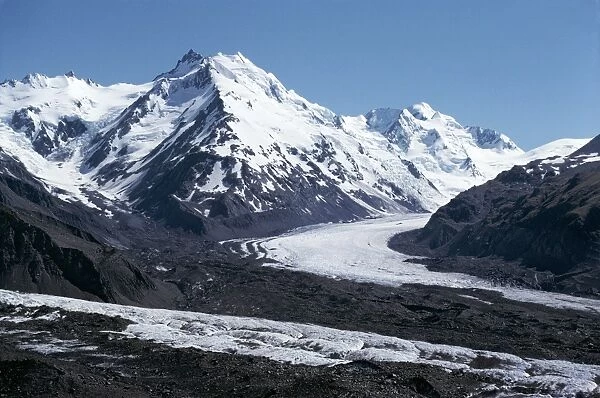 The Tasman Glacier and the Minaret Mountain