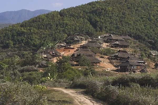 Wan Sai village (Aku tribe), Kengtung (Kyaing Tong), Shan state, Myanmar (Burma), Asia