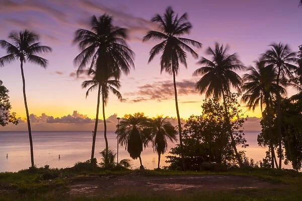 West Coast sunset, St. James, Barbados, West Indies, Caribbean, Central America