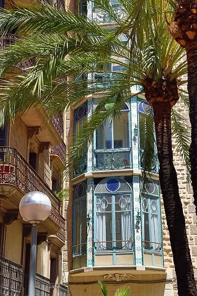 Traditional building in Barcelona, Spain