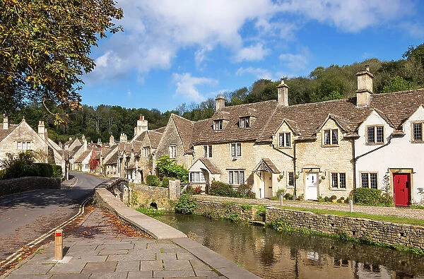 Castle Combe, often named as 'the prettiest village in England', Wiltshire, Cotswolds, England