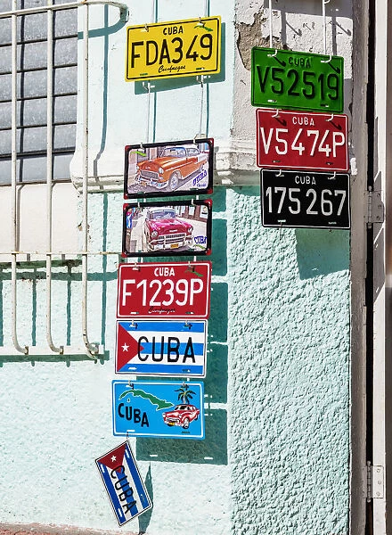 Colourful Souvenir Plates in Cienfuegos, Cienfuegos Province, Cuba