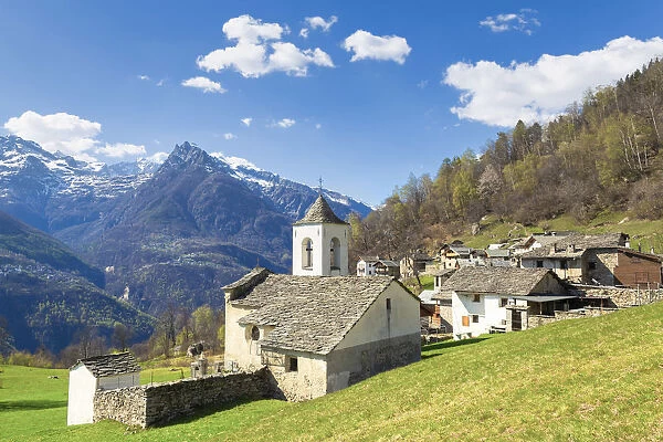 The fairytale landscape of Daloo, a tiny mountain village in Vallespluga, Valchiavenna