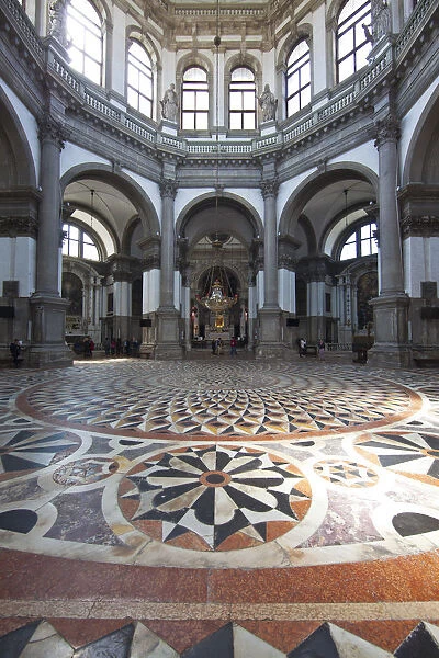 Interior of Santa Maria Della Salute, Venice, Italy