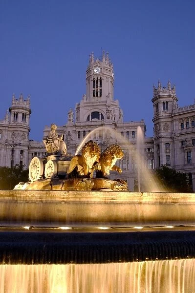 La Cibeles Fountain, Plaza de La Cibeles, Madrid, Spain