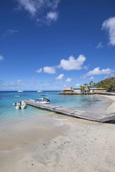 St Vincent and The Grenadines, Mustique, Brittania Bay, Basils Bar