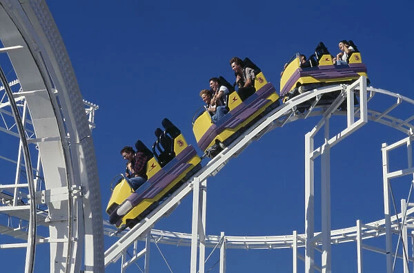 10005353. LEISURE Amusements Rides Roller coaster ride on Brighton Pier