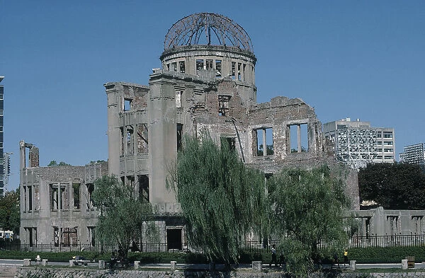 10013521. JAPAN Honshu Hiroshima The A Bomb Dome ruins at the epicentre of the explosion
