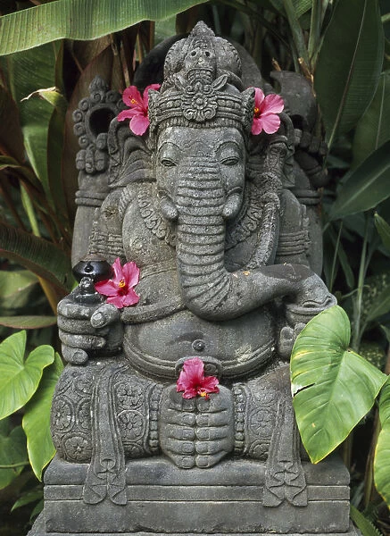 10072258. INDONESIA Bali Ubud Ganesh Statue