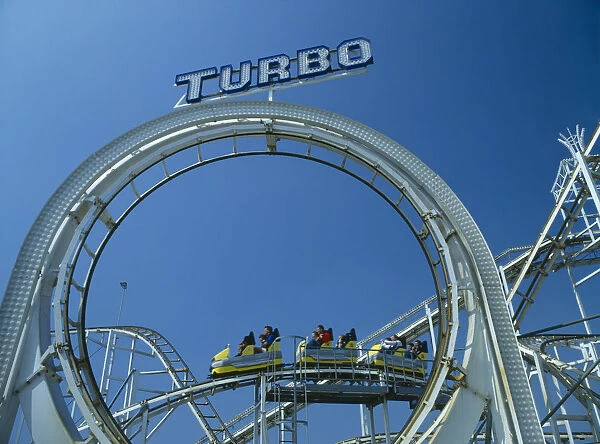 10073967. ENGLAND East Sussex Brighton Brighton Pier Turbo Rollercoaster