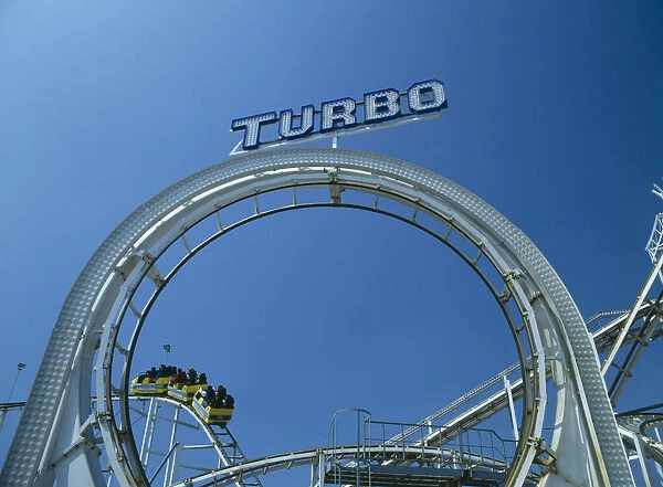 10073968. ENGLAND East Sussex Brighton Turbo Rollercoaster at the end of the Pier