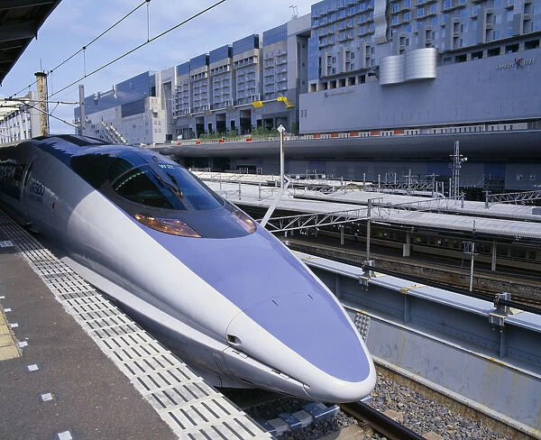 10085369. JAPAN Honshu Tokyo Bullet Train in station