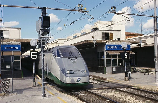 20010068. ITALY Lazio Rome Eurostar train at Termini