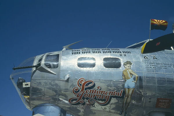 20022092. TRANSPORT Air Old Non-Fighter US Army plane now Sentimental Journey exhibit