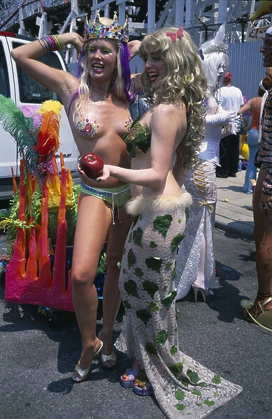 20025114. USA New York New York City Coney Island. Mermaids at the Mermaid Parade