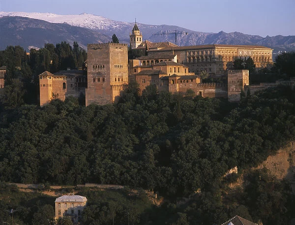 20036856. SPAIN Andalucia Granada Alhambra Palace seen