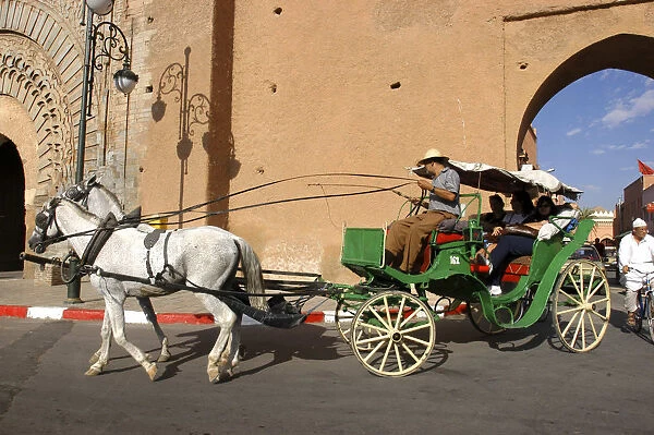20038657. MOROCCO Marrakech Horse drawn cart