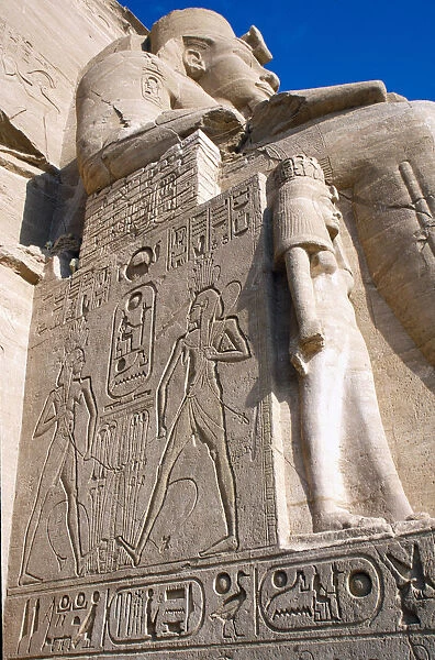 20043959. egypt, nile valley, abu simbel, sun temple of ramses ii