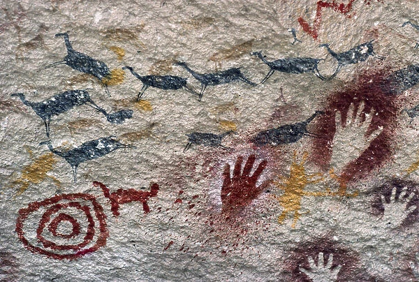 20054508. ARGENTINA Patagonia Cueva de las Manos Cave of the Hands