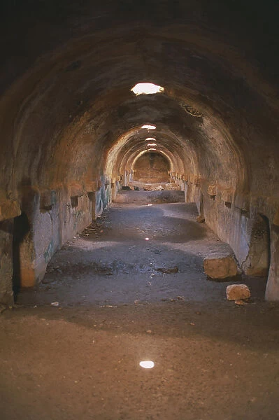 20066313. LIBYA Tolmeita Roman cisterns under the Agora Ptolemais Tolmeita