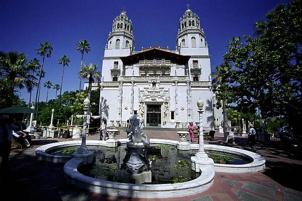 20066474. USA California Hearst Castle Exterior view of the castle built