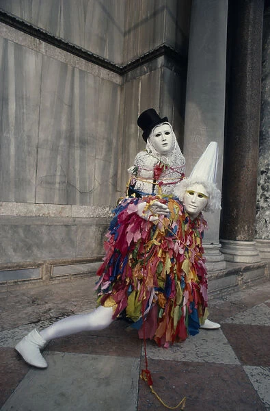 20079445. ITALY Veneto Venice Carnival masqueraders