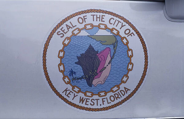 20083362. USA Florida Key West Seal of The City of Key West emblem