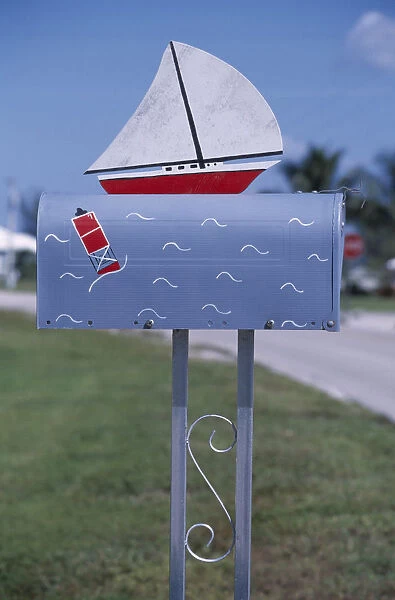 20083372. USA Florida Marco Isalnd Sailing Boat mailbox