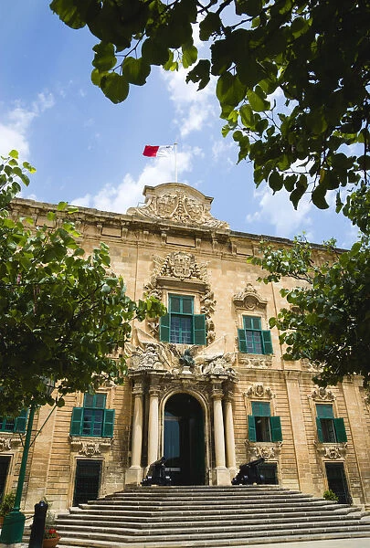 20090316. MALTA Valletta The Auberge de Castille the official seat of the