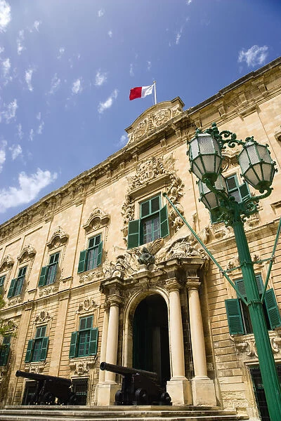 20090322. MALTA Valletta The Auberge de Castille the official seat of the
