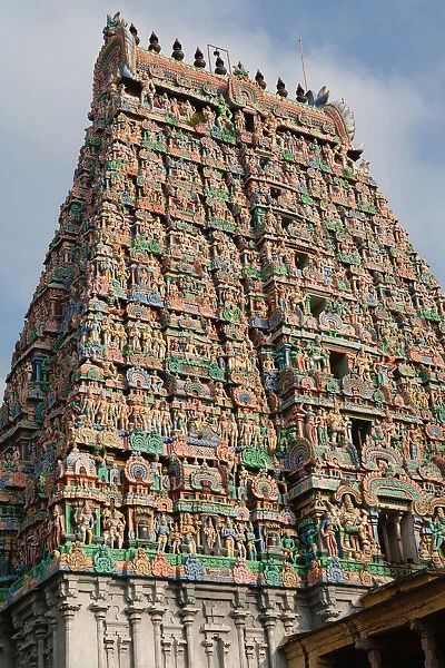 Architecture; Asia; Asian; Ethnic; India; Indian; Kumbakonam; Tamil Nadu; Vertical
