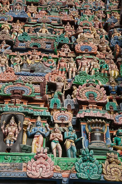 Architecture; Asia; Asian; Ethnic; India; Indian; Kumbakonam; Tamil Nadu; Vertical