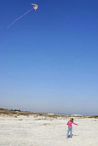 C - Girl Flying Kite
