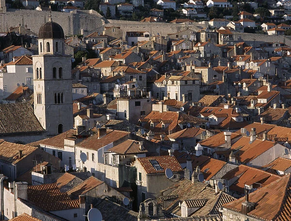 CROATIA, Dalmatia, Dubrovnik The Franciscan Monastery Bell Tower