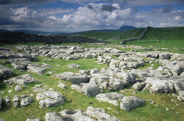 England, North Yorkshire, Dales, Winskill Stones towards Pen Y Ghent