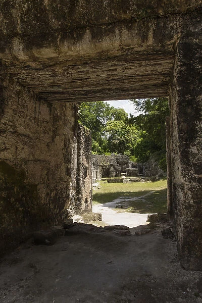 Entryway into the Group G palace complex in Tikal National Park, Guatemala