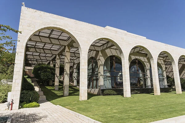 An external view of the concert hall of the BYU Jerusalem Center for Near Eastern Studies