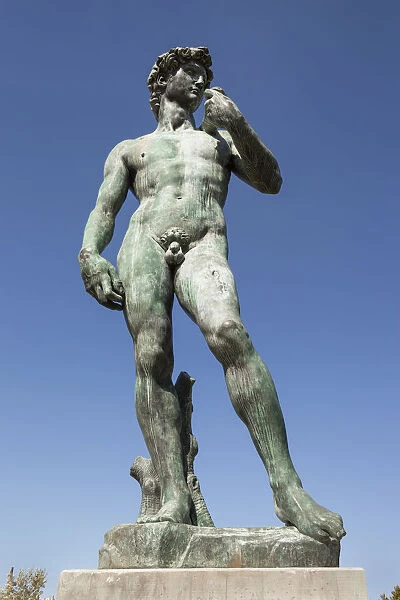 France, Nice, Replica of Michelangelos statue of David