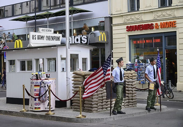 Germany, Berlin, Checkpoint Charlie, US Army checkpoint