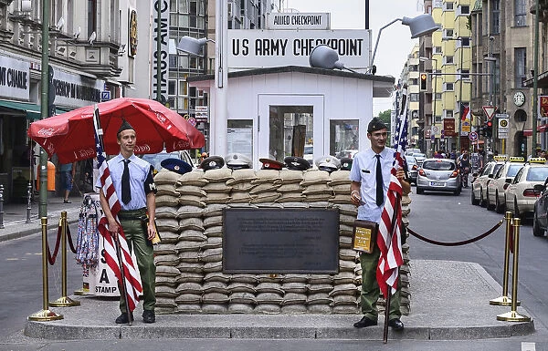 Germany, Berlin, Checkpoint Charlie, US Army checkpoint