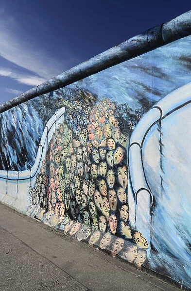 Germany, Berlin, The East Side Gallery, a 1. 3 km long section of the Berlin Wall
