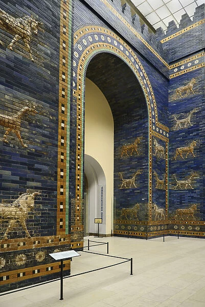 Germany, Berlin, Pergamon Museum, The Ishtar Gate from Babylon dating from 575 BC