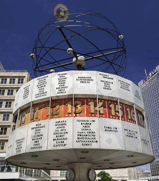 Germany, Berlin, Weltzeituhr also known as the World Clock in Alexanderplatz