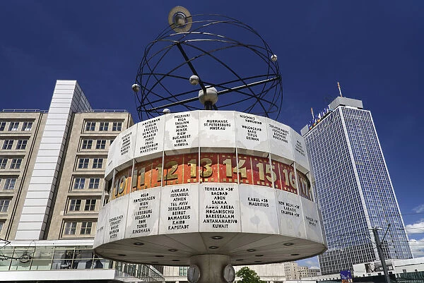 Germany, Berlin, Weltzeituhr also known as the World Clock in Alexanderplatz