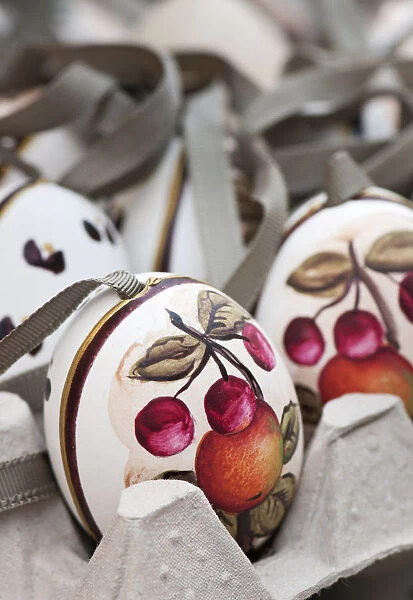 Hand-painted and hand decorated egg shells to celebrate Easter at the Old Vienna Easter