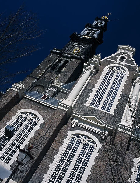 HOLLAND, Noord Holland, Amsterdam Westerkerk Church built in 1620 with tower 1614