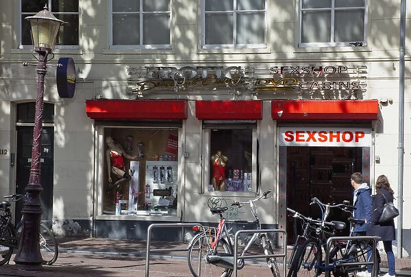 Holland, North, Amsterdam, Red Light District during daytime