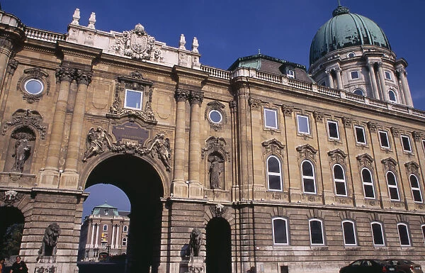 HUNGARY, Budapest Royal Palace exterior facade
