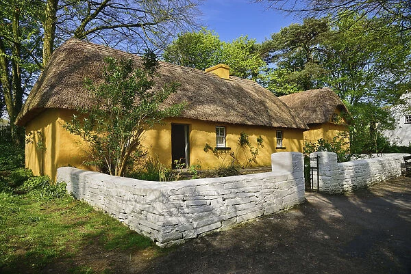 Ireland, County Clare, Bunratty Folk Park, Mountain Farmhouse of a poorer farmer